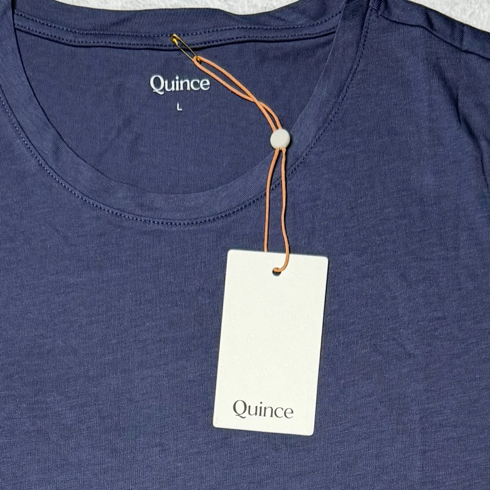 NWT Quince Cotton Modal Muscle Tank| Storm Blue - Picture 3 of 8